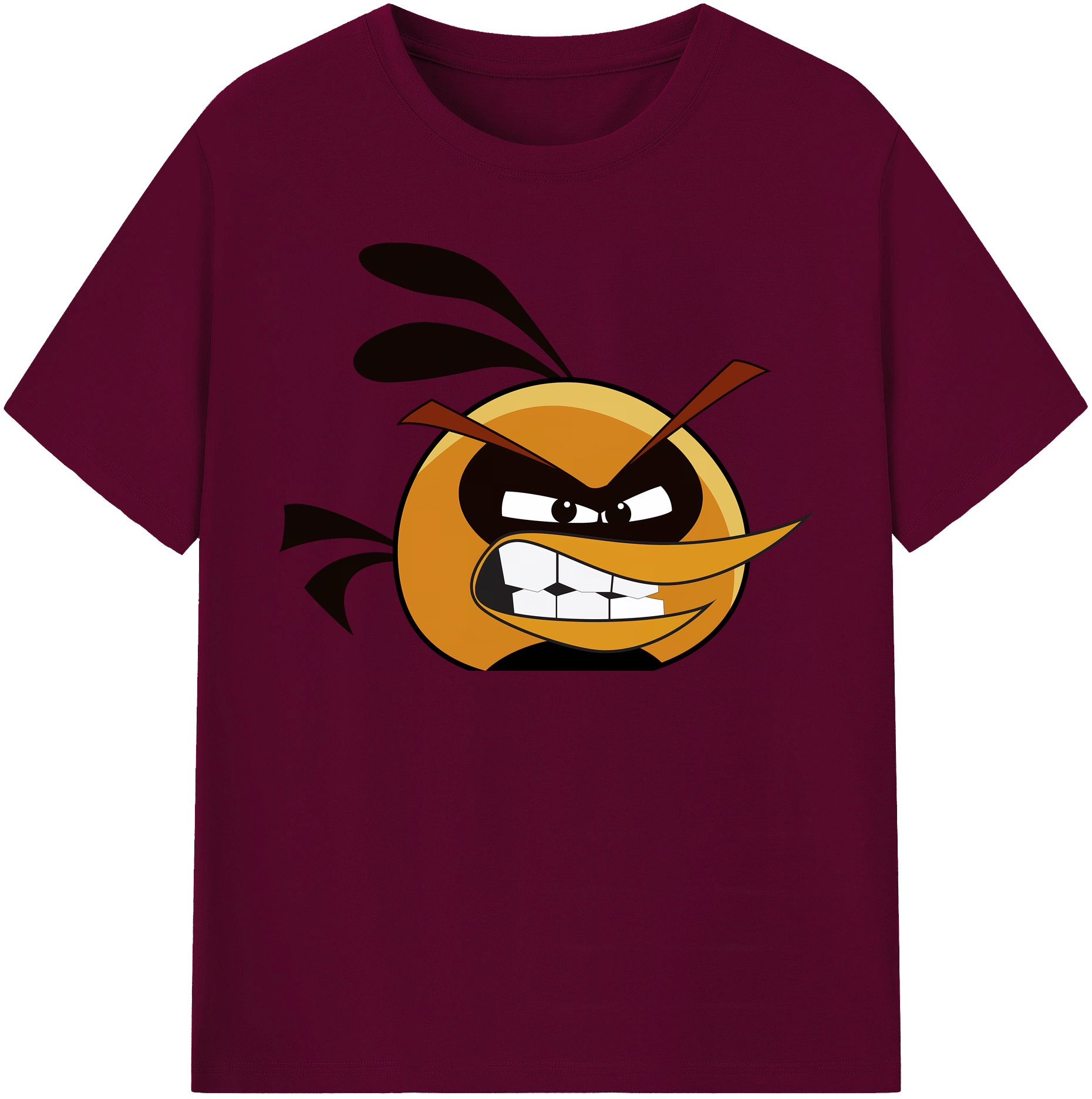 （画像用） Angry Birds アングリーバード レディースカジュアルプリントTシャツ（綿100％）